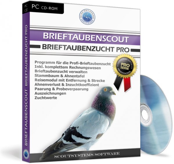 Brieftaubenscout - Brieftaubenzucht Software